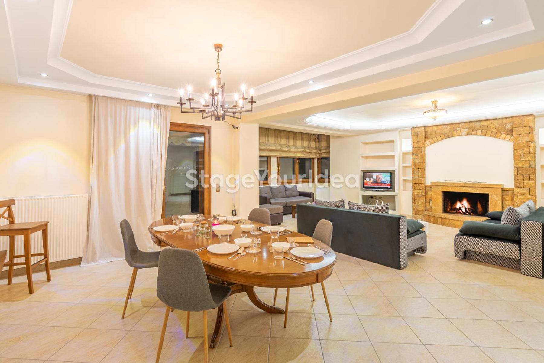 Luxury Appartment, Only 7 Minutes From Thessaloniki Airport And 15 Minutes From City Center ,For 8-23 People Also For Gatherings And Parties Neon Rysion Exterior foto